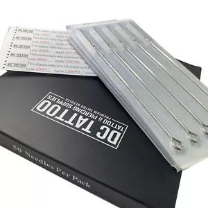 Premium Tattoo Needles for DIY Hand Poke Stick & Poke  3,5,7 and 9RL Round Liner - Picture 1 of 4