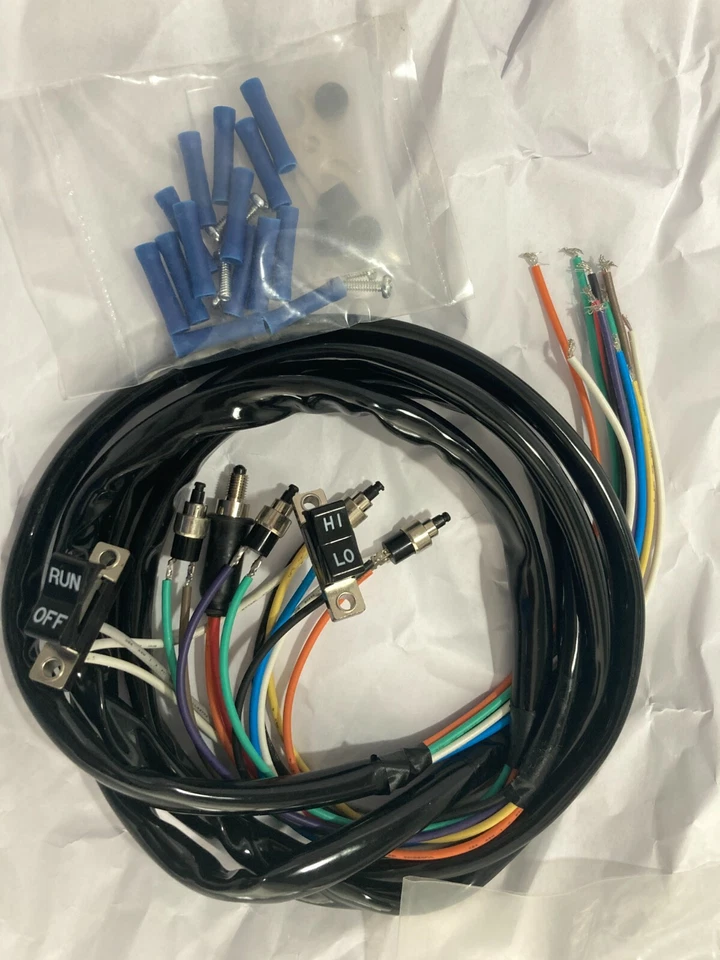 BIG TWIN 72-81, fx sportster 1973-81 48"" manillar arnés de cableado con interruptores Foto 1 de 1