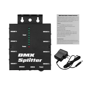 DMX512 Optical Splitter Distributor Amplifier 3 Pin XLR for Stage Console A1I1 - Picture 1 of 10