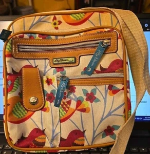 Lily Bloom bunte Vögel Umhängetasche Handtasche mehrere Taschen Reise  - Bild 1 von 8