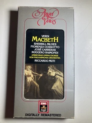 Verdi Macbeth Riccardo Muti Cassette Box Set Angel Voices SEALED  - Image 1 of 4