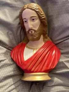 Vintage 14” PLASTER BUST OF CHRIST - Picture 1 of 10