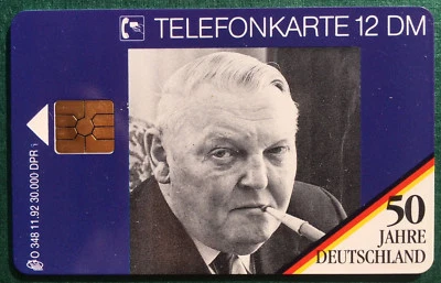 O 348 11.92 12 DM 50 Jahre Deutschland Ludwig Erhard Aktion Neu***Mint*** - Bild 1 von 2