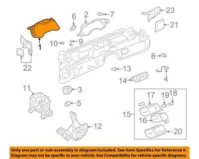 Used Speedometer Gauge fits: 1998 Cadillac Seville US cluster ID 25689789 Grade - Imagem 1 de 3