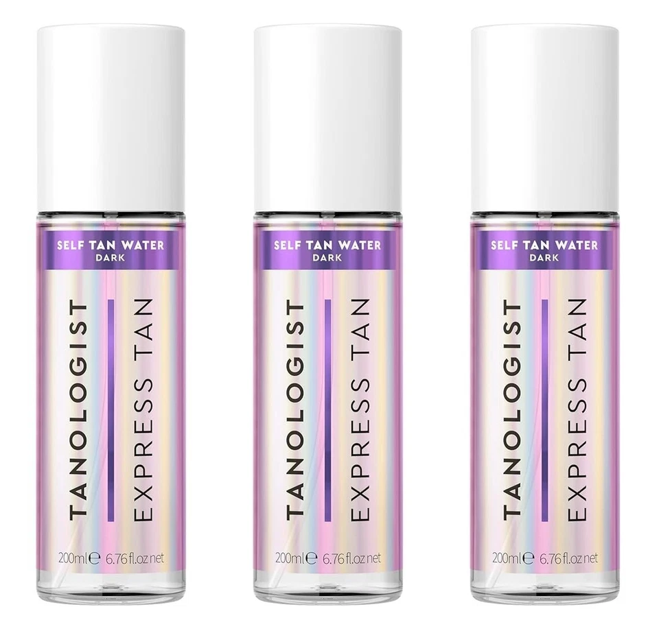 (3) TANOLOGIST EXPRESS TAN SELF TAN WATER DARK 6.7 OZ EA SPRAY - Image 1 of 1