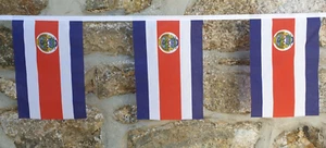 Costa Rica State Flag Bunting - 6m With 20 Flags - Picture 1 of 4
