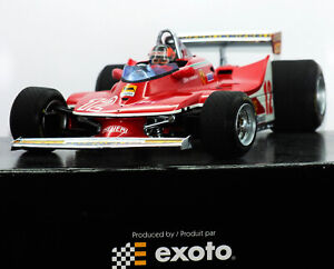 1:18 EXOTO Grand Prix 1979 "FERRARI 312T4" Gilles Villeneuve #12 RETIRED #97073