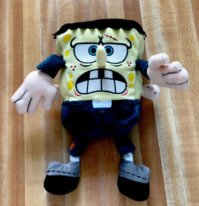 Ty 2005 SpongeBob Frankenstein Beanie Buddies Collection Plush Stuff Toy 8.5”