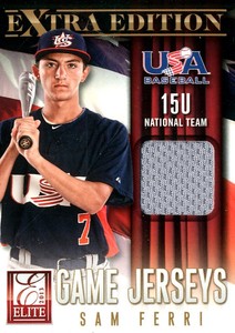 2013 Elite Extra Edition USA Baseball 15U Game Jerseys #4 Sam Ferri