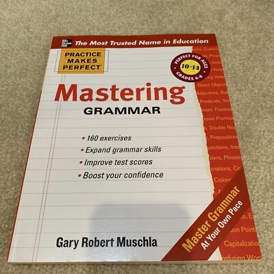 McGraw Hill Mastering Grammar Practice Makes Perfect Workbook Ages 10-14 - Image 1 of 4