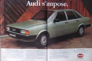 PUBLICITÉ DE PRESSE 1979 AUDI 80 GLS S'IMPOSE - ADVERTISING - Picture 1 of 1