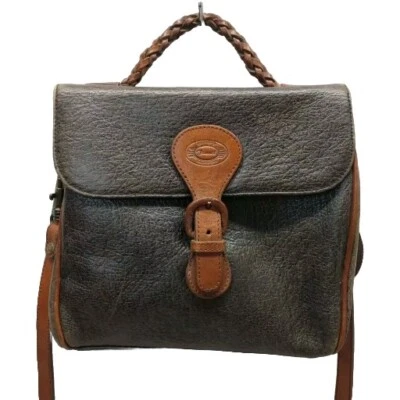 Bolsa tiracolo vintage FOSSIL Innovation couro marrom bolsa satchel com aba - Imagem 1 de 4
