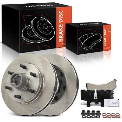 6 дисковых тормозных дисков и керамическая тормозная колодка для передней стороны Chevy C2500 GMC C2500 - Изображение 1 из 4