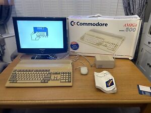Commodore Amiga 500 Boxed, including PSU & Mouse