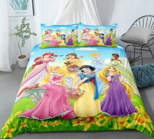 Princess Struggling Welding 3D Quilt Duvet Doona Cover Set Pillow case Print - Bild 1 von 4