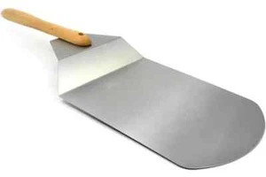 Espátula BBQ Buddy Pizza Paddle Peel mango giratorio acero inoxidable y madera - Imagen 1 de 2