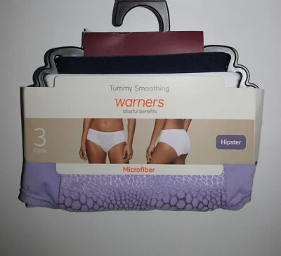 Blissful Benefits by Warners Microfiber Hipsters (Size Small) BRAND NEW W TAGS - Image 1 of 3
