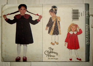 Butterick 3647 Pattern Girl Child Easy Dress Childrens Hour UNCUT Size 2 3 4 - Picture 1 of 2