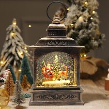 クリスマス スノー グローブ ライト付きウォーター ランタン、きらびやかなキリスト降誕のシーン