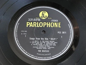 The Beatles " HELP" 1969 UK Original STEREO PCS 3071 British Invasion LP. EX+ - Picture 1 of 12