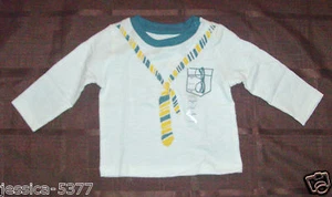 Infant Boy Baby Gap Tie and Pocket with Glasses Shirt Size 6-12 Months NWT - Picture 1 of 1