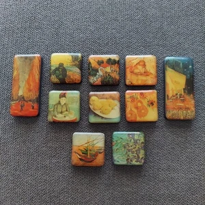 Lote De Colección De 10 Mini Imanes De Refrigerador Bloques Varias Escenas - Imagen 1 de 7