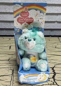 Vintage Care Bears Plüschbär mit Box Germany Schlummer Bär Glücksbärchis Plüschtier - Bild 1 von 17