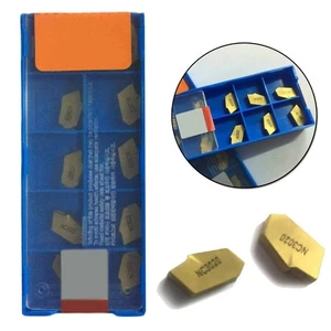 10pcs SP400 NC3020 GTN-4 Grooving Cut-Off Carbide Inserts 4mm Width ZQMX4N11-1E - Picture 1 of 9