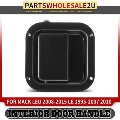 Manija de puerta interior delantera izquierda negra nueva para Mack LEU 2008-2015 LE 1995-2007 2010 Foto 1 de 4