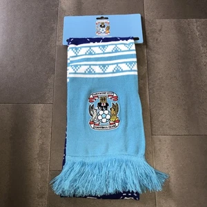 Coventry City Football Supporters Fairisle Scarf Christmas Winter Design NEW - Picture 1 of 6