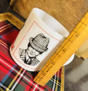Taza de café federal de vidrio de leche de marea carmesí Alabama vintage RARA taza OSO - Imagen 1 de 7