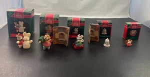 Set-5 Ornamenti Vintage Hallmark Keepsake 1991 TENDER TOUCHES (3) Miniature (2) - Foto 1 di 20