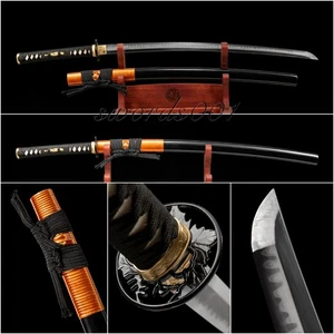Top Graded Messingbeschläge Ton gehärteter T10 Stahl japanisches Samurai Katana Schwert - Bild 1 von 16
