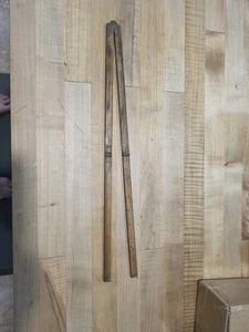 Regola pieghevole 35" vintage in legno di bosso e ottone, LAMA 1/2" usata - Foto 1 di 24