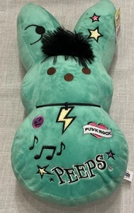 PEEPS Emo Punk Rock 15" Green EASTER BUNNY Plush 2025 - Picture 1 of 9