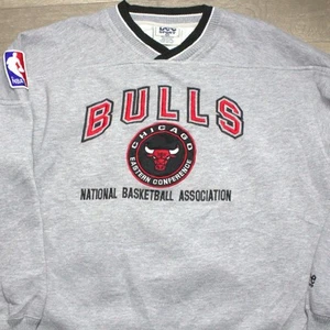 Vintage Lee Sport NBA Mens Chicago Bulls Embroidered Sweatshirt Size Medium - Picture 1 of 7