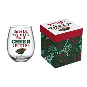 Minnesota Wild, vidrio sin tallo en caja de 17 oz - Imagen 1 de 1