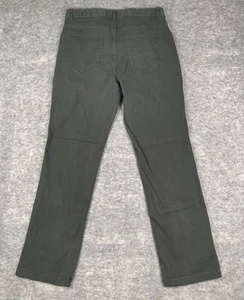 Charles Tyrwhitt Chino Pants Mens 34x32 Dark Green Classic Fit Flat Front - Picture 1 of 7