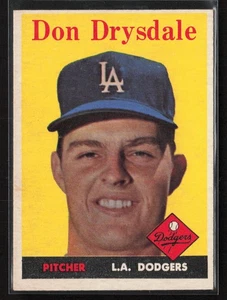 1958 Topps #25 Don Drysdale (GD-VG) (arrugue) - Imagen 1 de 2