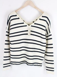 Pepe Jeans Patsy Teen Sweatshirt 16M Altweiß Gestreift Baumwolle Langärmlig - Picture 1 of 11