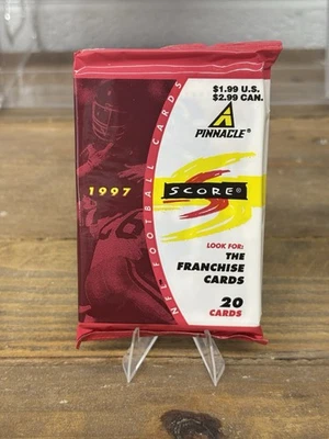 Paquete sellado de fútbol americano Pinnacle Score NFL 1997 (20 tarjetas) Foto 1 de 2