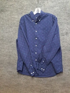 Camicia casual Merona uomo XL LS blu - Foto 1 di 6