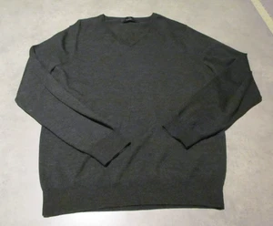 J Crew Pullover Herren Large Slim Grau Merinowolle V-Ausschnitt Langarm - Bild 1 von 6