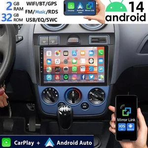 Android 14 Autoradio GPS Navi WIFI RDS Carplay Für Ford Fiesta MK5 VI 2002-2008 - Bild 1 von 11