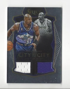 2015-16 Select City to City #7 Karl Malone DUAL JERSEY Jazz Lakers /49 - Picture 1 of 2