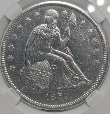 1859 O Seated Liberty Silver Dollar AU+++/MS - Image 1 of 4