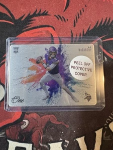 Estuche Panini One JJ McCarthy 2024 Color Blast Hit RC SSP Vikings con película - Imagen 1 de 1