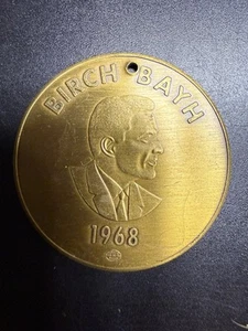 Birch Bayh 1968 Indiana Senate Holed Token Coin - T199 - Picture 1 of 2