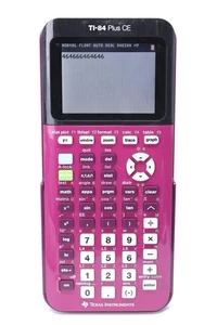Texas Instruments TI-84 Plus CE graphischer Taschenrechner Farbe pink - getestet/funktioniert - Bild 1 von 3