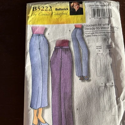 butterick patterns B5222 Misses Pants Sz Xsm-Xlg - Image 1 of 3